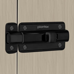 Plantex Premium Heavy Duty Door Stopper/Door Lock Latch for Home and Office Doors - Pack of 1 (Z-Black)