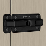 Plantex Premium Heavy Duty Door Stopper/Door Lock Latch for Home and Office Doors - Pack of 8 (Z-Black)