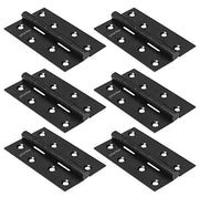 Plantex Door Hinges 4 inch x 14 Gauge/2 mm Thickness Home/Office/Hotel/Door Hinges for Main Door/Soft Movement Hinge for Bedroom/Kitchen/Bathroom/Kabza - Pack of 6 (Black)