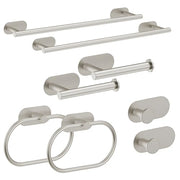 Plantex Stainless Steel Self Adhesive 16 inch Towel Holder/Napkin Holder/Paper Holder/Robe Hook for Bathroom/Bathroom Accessories - Combo -(Matt, Pack of 2)