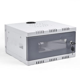 Plantex CCTV/DVR Cabinet Box/Network Rack/NVR - Server Rack/CCTV Camera Box with Lock/dvr box for cctv - (30D x 30W x 15H) - 1U - Transparent Glass Door Cabinet - (Metal)