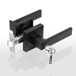 Plantex New Age Heavy Duty Mortise Lock/Main Door Lock Set with 3 Keys/Mortise Door Handle Lock/Door Locks for Residential & Commercial Spaces (Black) Zinc And Brass
