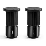 Plantex 3 Inch Sofa Leg for Bed Furniture/Aluminium Sofa Leg for Table/Support Legs/Furniture Leg - Pair of 1 (2 Piece) (DTS-77, Black)