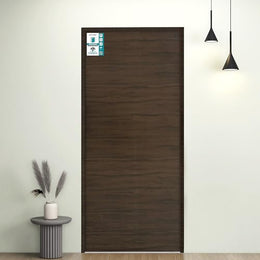 Plantex WPC Doors for Bathroom (25 mm - Thickness)/Termiteproof Bathroom Door/2.25x6.5 Feet Wooden Finished Door for Home/Balcony/Office/Kitchen, Density-600 (27x78 inch,19.5 kg- Charcoal Oak), Brown