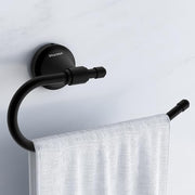 Plantex 304 Stainless Steel Towel Ring for Wash Basin/Towel Hanger/Napkin Holder/Towel Holder/Bathroom Accessories - Niko (Black)