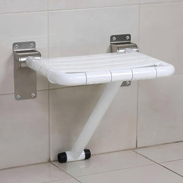 Plantex 304 Grade Stainless Steel and ABS Shower Seat for Bathroom/Shower Chair/Bathroom Chair for Senior Citizen/Foldable Shower Stool for Senior Citizens & Disabled - White
