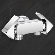 Plantex Pure Brass Two Way Bib Cock Tap with Compatible for Washing Machine with Water Saving Nozzle Attachment/2 in 1 Bib Tap -(PRI-307-Chrome)