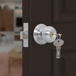 Plantex Stainless Steel Door Locks For Bedroom/Main Door Lock/Cylindrical Lock Set Door Lock For Home Office Hotel (Brass Antique)