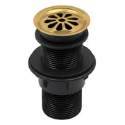 Plantex Brass with Nylon 6 inch Full Thread Waste Coupling for Wash Basin/Coupling for Sink - Pack of 1 (BH-1116, Gold)