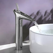 Plantex Designer Brass Basin Mixer Hot & Cold/Single Lever Mixer tap for Wash Basin/Wash Basin Tap for Home-(Silver)