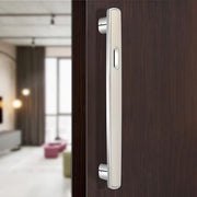 Plantex Door Handle/14 Inch Main Door Handle/Handle for Wooden Door/Pull-Push Door Handle/Door Accessories (Pack of 1, Satin White, Chrome)