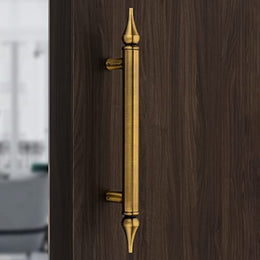 Plantex Heavy Duty Main Door Handle/14 Inch Door Handle for Main Door/Pull-Push Handle for Wooden/Glass Door/3 Years Warranty Pack of 1 (Brass Antique)