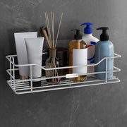 Plantex Stainless Steel Shelf/Rack/Organizer for Bathroom and Kitchen Accessories/Bathroom Shelf for Wall (Chrome-Silver)