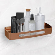 Plantex Shelf for Bathroom/Stainless Steel Multipurpose Shelf/Spice Organizer for Kitchen - Pack of 1 (12 x 5 Inch, Rose Gold)