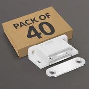 Plantex Door Catcher/Door Magnet for Cabinet/Cupboard/Wardrobe/Door Closer Magnet for Home/Office - Pack of 40 (White)