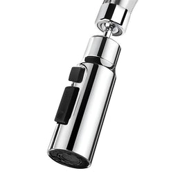 Plantex Tap Extension for Kitchen Sink/360Ãƒâ€šÃ‚Â° Swivel Kitchen Sink Faucet Aerator/Upto 70% Water Saving/3 Anti-Splash Modes Sprayer/Fits F22 and M24 mm Tap (XL-2047 Chrome)