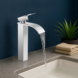 Plantex 304-Grade Stainless Steel Basin Mixer/Pillar tap for wash Basin/Hot and Cold Mixer tap for Washbasin-(YJR-31-Chrome)