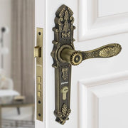 Plantex Door Lock Set -Main Door Lock Handle Set/6-Lever Lock Mechanism with 3 Years of Warranty/Mortise Lock with 3 Keys, Brass Lock Body & Cylinder(658-Brass Antique)
