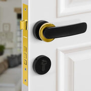 Plantex Door Lock for Home/Main Door Lock Set with 3 Computerized Key/Mortise Lock for Door with Brass Lock Body & Cylinder (SM037, Gold & Black)