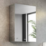 Plantex Premium Bathroom Cabinet with Mirror/ 304 Stainless Steel Bathroom Shelf for Wall with Mirror/Bathroom Organiser with Mirror/Bathroom Accessories (12x18 Inch-Chrome)