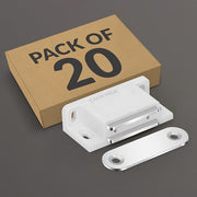 Plantex Door Catcher/Door Magnet for Cabinet/Cupboard/Wardrobe/Door Closer Magnet for Home/Office - Pack of 20 (White)