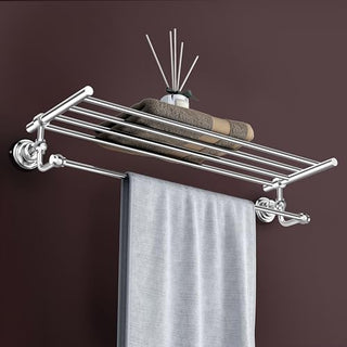 Plantex 304 Grade Stainless Steel 24 inch Towel Rack for Bathroom/Towel Stand/Hanger/Bathroom Accessories Skyllo (Chrome)