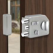 Plantex Rim Lock for Main Door - Heavy Duty With 4 Keys - Suitable for Inside Opening Wooden Doors - Pack of 1 (Satin)