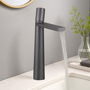 Plantex Pure Brass Basin Mixer/Pillar Tap for Wash Basin/Water Tap for Wash Basin/Tap for Wash Basin- (7880-Grey)