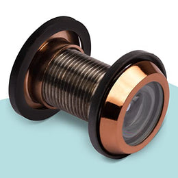 Plantex Eye Hole for Main Door/Door Eye/Door Lens for Main Door/Door Eye Viewer with 200 Degree Wide View for Peephole - Pack of 2 (Rose Gold)