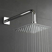 Plantex Stainless Steel Shower Head for Bathroom/8 x 8 inch Square Overhead Shower without Arm/Adjustable Bathroom Shower-(Sandwich-Chrome)