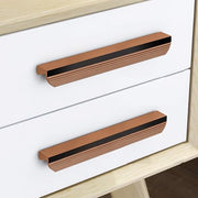Plantex Cabinet Handle/Kitchen Cabinet Door Handle/Wardrobe/160 mm Cupboard Handle/Door Pull-Push Handle for Home/Office - Pack of 2 (Rose Gold)