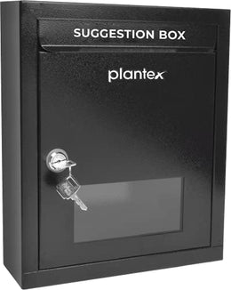 Plantex All in 1 Letter Box/Multipurpose Box- Suggestion Box/Complaint Box/Post Box/Donation Box/Letter Box for Home gate and Office with Keylocks - Table Top, Wall Mounted - GI Steel (Black)