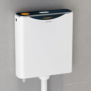 Plantex Flush Tank for Toilet with 10 Ltr Water Capacity/Single Flushing Cistern for Bathroom/Polypropylene Toilet Flush Tank - Pack of 1 (Boss, Navy Blue & White)
