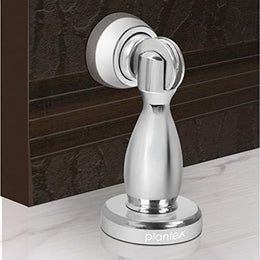 Plantex Door Magnet Stopper/Door Stopper with Door Magnetic/Door Stopper for Main Door/360 Degree Magnet Door Cather - Set of 4 (4 Inch,Chrome)
