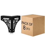 Plantex 4 Inch Sofa Legs for Bed Furniture/Sofa Legs for Table/Sofa Support Legs with Rubber Grip (Black, 8 Pcs)