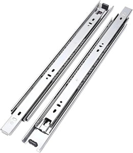 Plantex Drawer Channel/Regular Close Ball Bearing Channel for Drawer/Telescopic Drawer Channel Slide for Wooden & Metals Drawers in Kitchen, Wardrobe, (12-Inch,Silver) 1 Pair Set