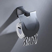 Plantex Bathroom Hardware Set/Space Aluminium Black Bathroom Accessories Set of 5-pcs/Napkin Ring/Towel Rack/Paper Holder/Soap Dish/Tumbler Holder