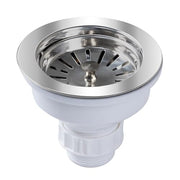Plantex Coupling for Kitchen Sink/Stainless Steel Waste Coupling/Round Shape Coupling - Pack of 1 (Deluxe, Chrome Finish)