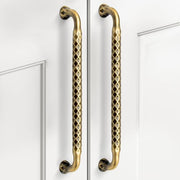 Plantex Cabinet Handle/Kitchen Cabinet Door Handle/Wardrobe/288 mm Cupboard Handle/Door Pull-Push Handle for Home/Office - Pack of 2 (Brass Antique)