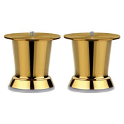 Plantex Heavy Duty Stainless Steel 3 inch Sofa Leg/Bed Furniture Leg Pair for Home Furnitures/Furniture Sofa Legs for Table/Sofa Support Legs/Sofa Furniture Leg (Golden) Set of 2 Pcs