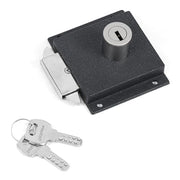 Plantex Sliding Door Lock for Wardrobe/GI Steel Drawer Lock/Suitable for 20mm Sliding Door - Pack of 1 (SL-01, Z-Black)
