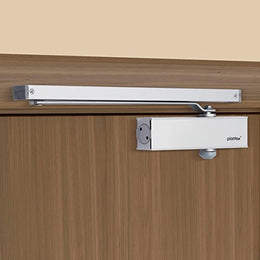 Plantex Automatic Aluminium Soft Door Closer with Double Speed for Heavy Door/Hydraulic Pelmet Arm Door Closer for Hotel-Home-Office (ISO 9001 Certified) (Capacity 120 Kg, Silver)