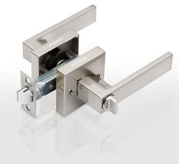 Plantex New Age Bathroom Door Locks/Key-Less Door Lock Set for Bedroom/Balcony/Office/Storeroom - Reversible Design (Satin Finish, 30mm to 50mm Door Range)