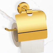 Plantex 304 Grade Stainless Steel Toilet Paper Roll Holder/Tissue Paper Holder/Bathroom Tissue Holder/Bathroom Accessories - Daizy (Golden)