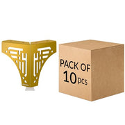 Plantex Heavy Duty Stainless Steel 4 inch Sofa Leg/Bed Furniture Leg Pair for Home/Furniture Sofa Legs for Table/Sofa Support Legs/Sofa Furniture Leg (Gold) Set of 10 Pcs