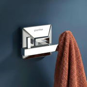 Plantex 304 Grade Stainless Steel Robe Hook/Cloth-Towel Hanger/Door Hanger-Hook/Bathroom Accessories - Pack of 1, Squaro (Chrome)