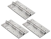Plantex Heavy Duty Stainless Steel Door Hinges 5 inch x 12 Gauge/2.5 mm Thickness Home/ Office/ Hotel for Main Door/ Bedroom/ Kitchen/ Bathroom - Pack of 3 (Satin Matt )