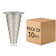 Plantex Heavy Duty Stainless Steel 4 inch Sofa Leg/Bed Furniture Leg Pair for Home/Furniture Sofa Legs for Table/Sofa Support Legs/Sofa Furniture Leg (Chrome Finish) Set of 10 Pcs