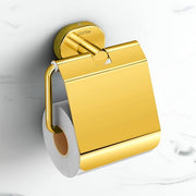 Plantex J4 Stainless Steel Toilet Paper Holder for Bathroom/Tissue Holder for Washroom/Toilet roll Holder for Wall Mounted/Bathroom Accessories (PVD Gold Finish) Onix