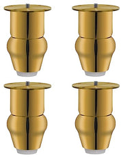 Plantex Heavy Duty Stainless Steel 4 inch Sofa Leg/Bed Furniture Leg Pair for Home/Furniture Sofa Legs for Table/Sofa Support Legs/Sofa Furniture Leg (Gold) Set of 4 Pcs